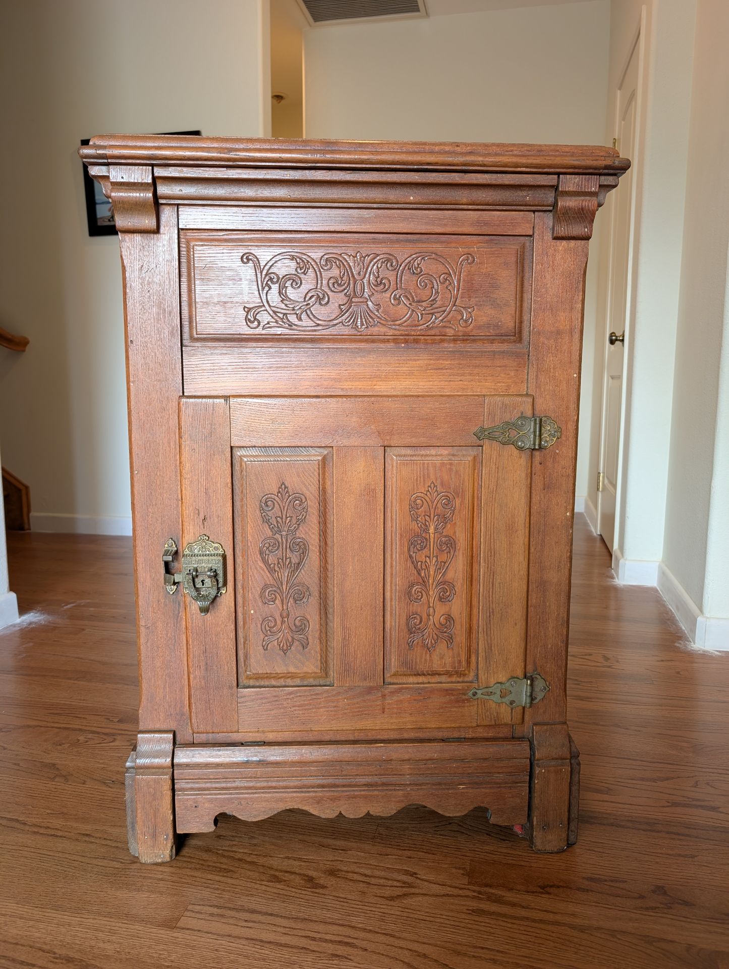 Antique Wooden Ice Box