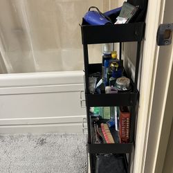 Bathroom Trolley On Wheels (plastic)