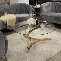 CURVED Sofa & Loveseat 🩶💙🩶💙🩶💙 Living Room SET