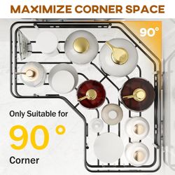 MAXIFFE Shower Caddy Organizer, 2-Pack Adhesive Corner Shower Caddy Organizer Shelves Storage Rack Accessories for Bathroom Countertop Home Decor Set,