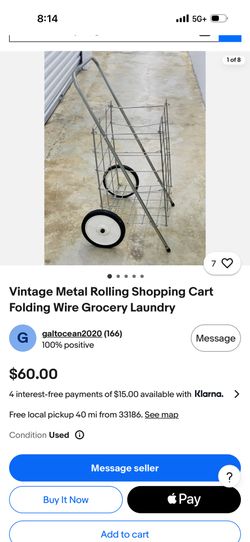Vintage Shopping Cart