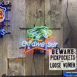 “Eagles And Budweiser” football Neon Sign.