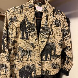 Beautiful Animal Print Jacket 