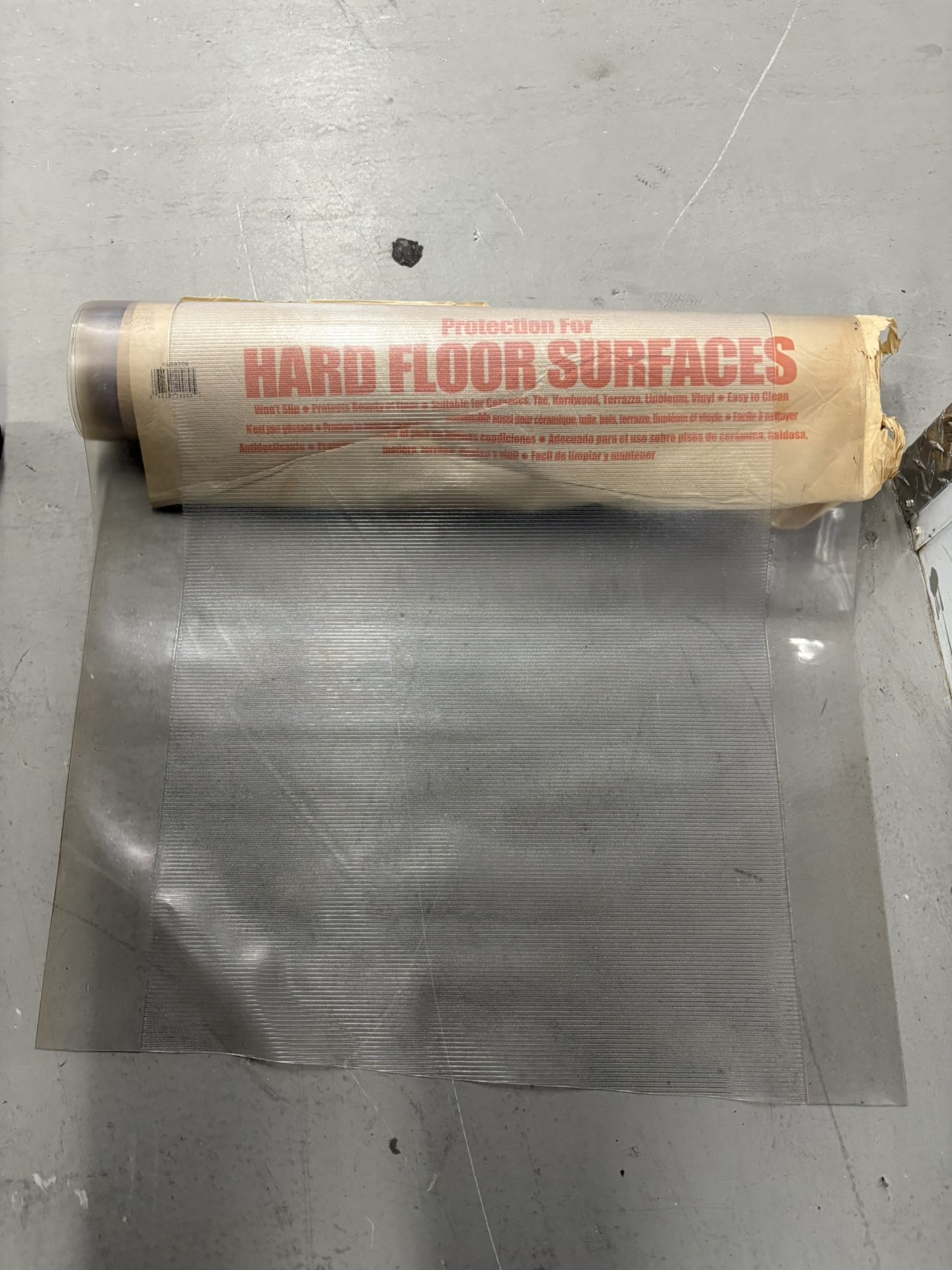One Roll Plastic Floor Cover