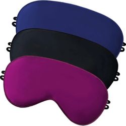 YIVIEW SL-003 Sleep Mask - 3 Pieces Black/Blue/Purple