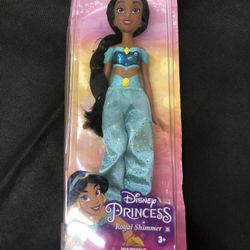 Disney Princess Royal Shimmer Jasmine Doll, Fashion Doll with Skir