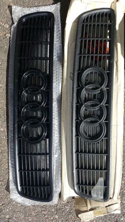 B5 Audi S4 grills sprayed black.