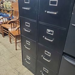 Hon Black 4 Drawer File Cabinets $65 Each