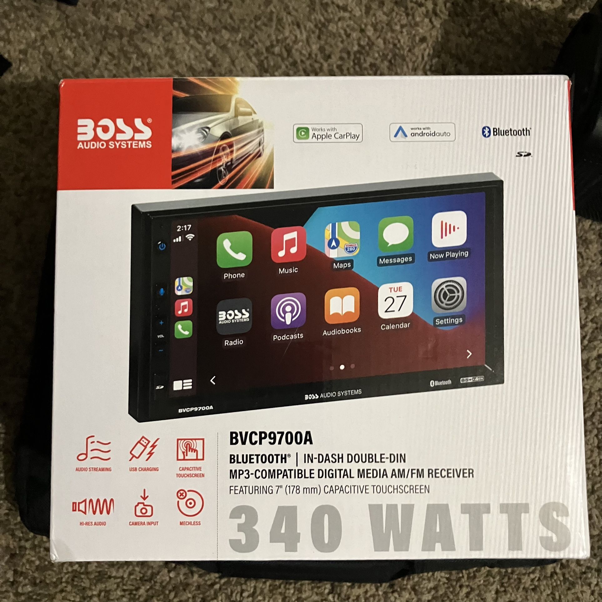BOSS Audio Systems BVCP9700A-C Car Stereo System - Apple CarPlay, Android Auto, 7 in Screen