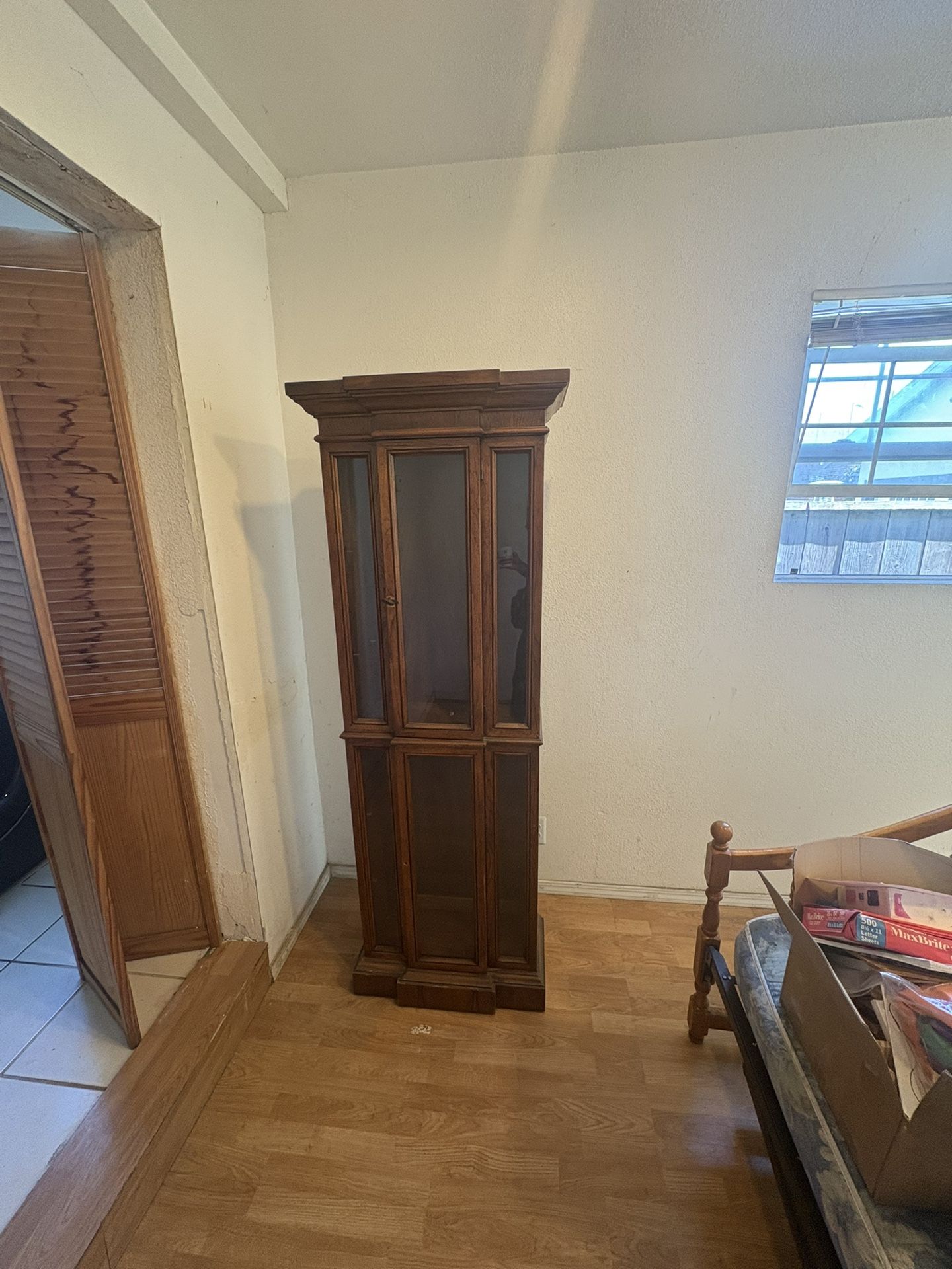 Vintage Glass Display Cabinet / Curio Cabinet