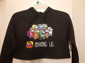 Small/med Among Us Crop Top Hoodie