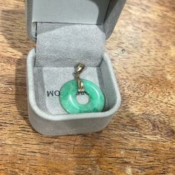 Jade And 14k Pendant 