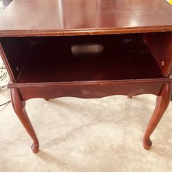 Wooden Computer or Side table H16”,W24”,H27”