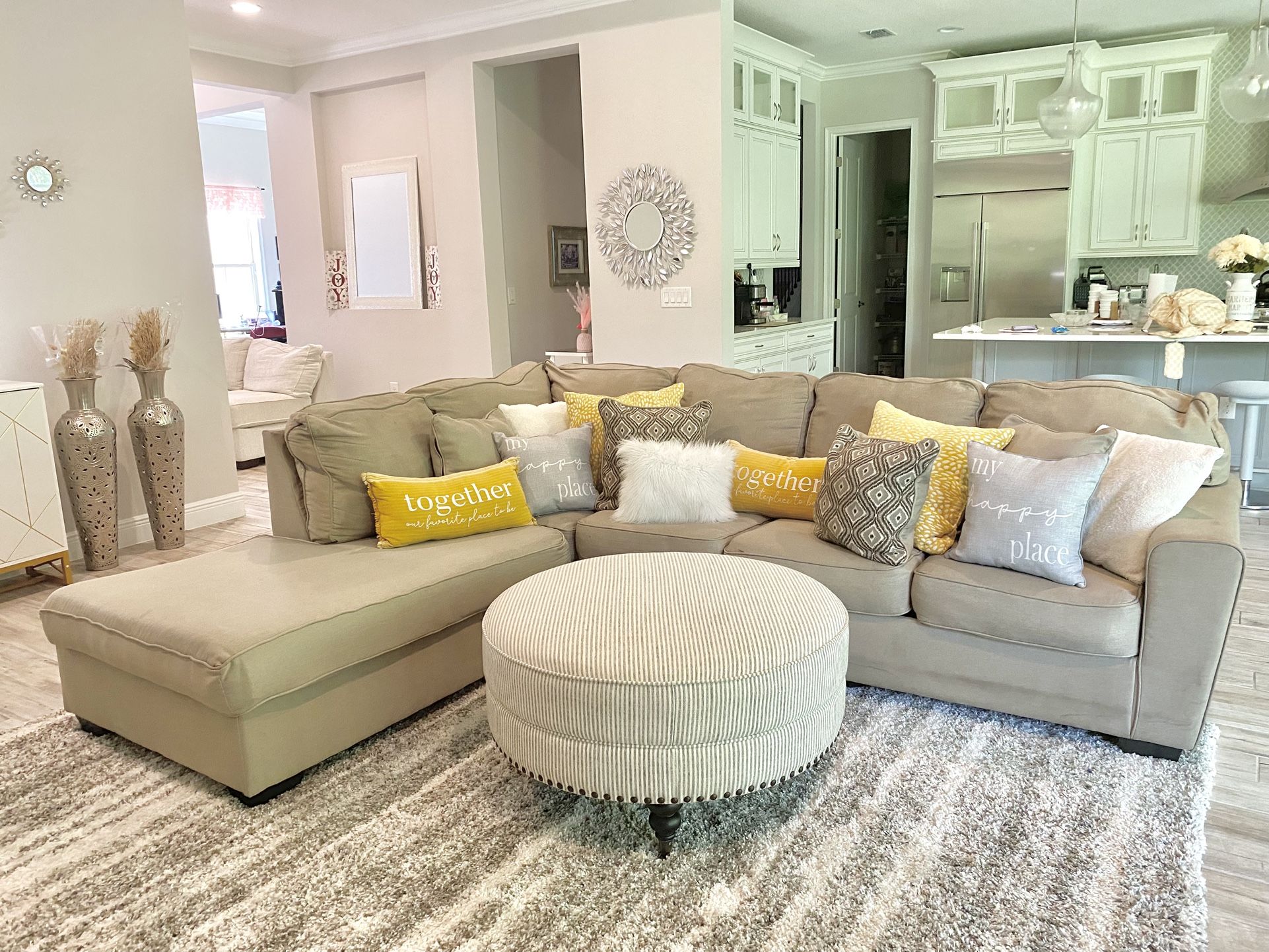 Beautiful Sectional Couch With Chaise
