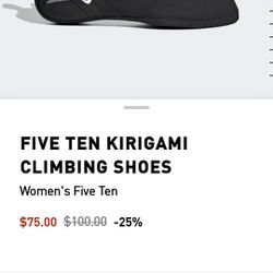 Five Ten Kirigami Climbing Shoes