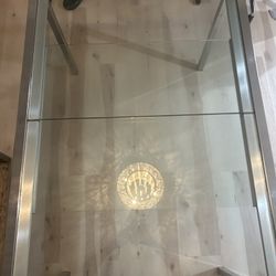 Very Clean Extendable Glass Dining Table