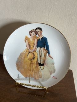 Norman Rockwell "Young Love" Collector Plate 8”