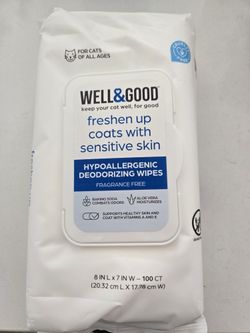 Well & Good Cat Wipes