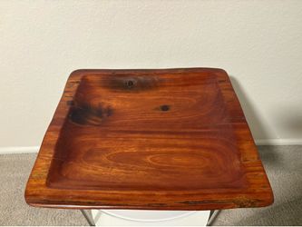 Rare! South African Railway Wood Large Shallow Bowl or Tray
