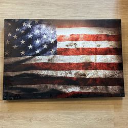 American Flag Canvas Painting