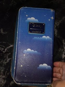 Disney Loungefly Blue Sky Zip-Around Wallet