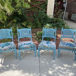 Vintage Cane Back Chairs By Liberty Furniture