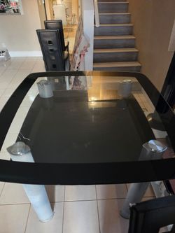 Glass dining set