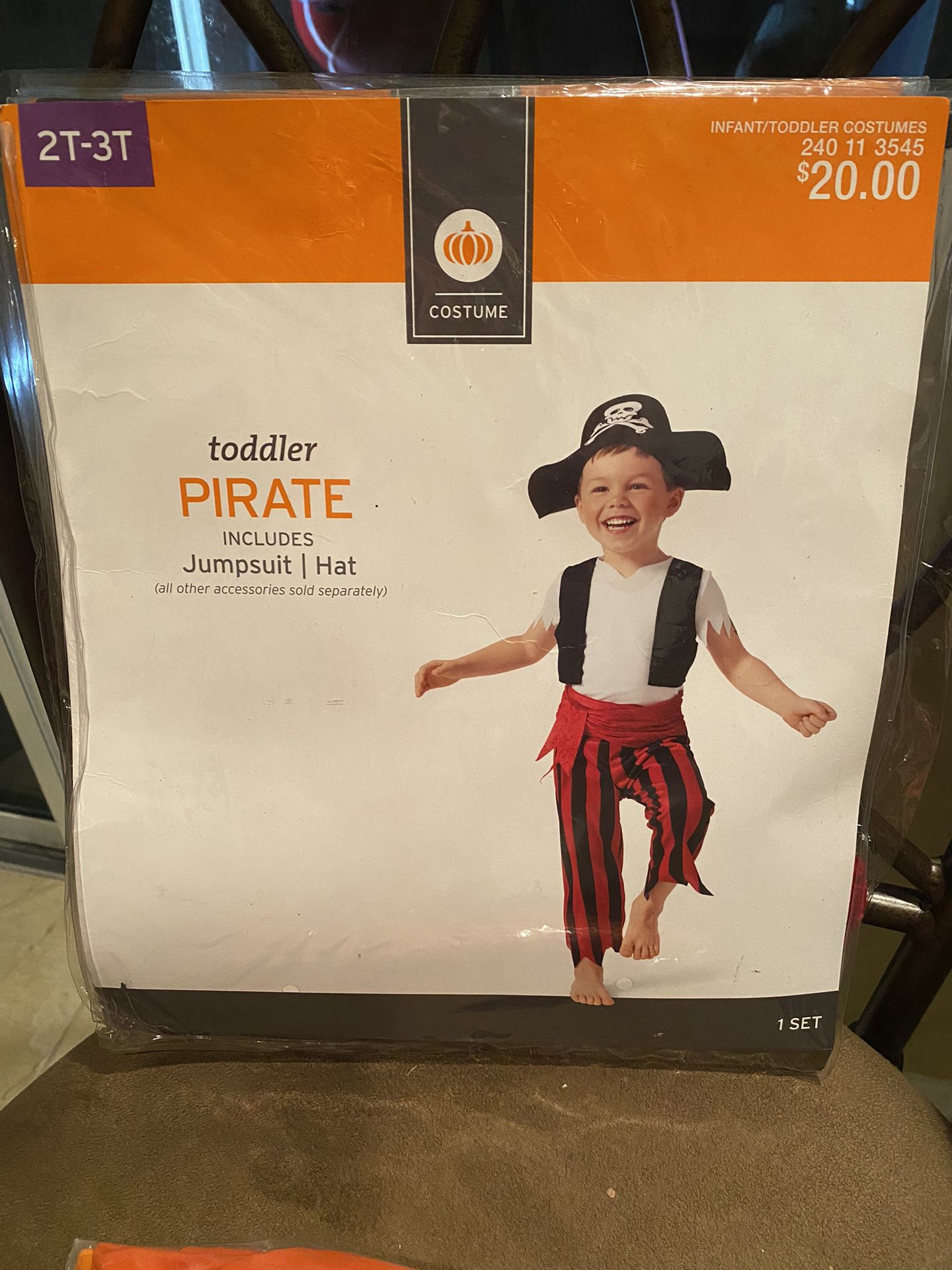 2t/3t Halloween Costume Toddler Pirate