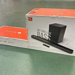 NEW! JBL 2.1 Channel Soundbar with Wireless Subwoofer and Dolby Digital