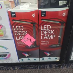 Led desk Lamp with wireless charging station cash offer