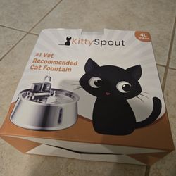 Cat Drinking Fountain 