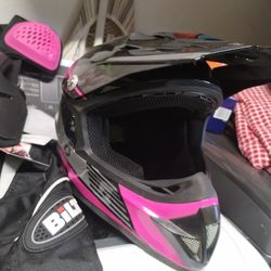 Motorcycle Helmet For Boy And Girl Pants , Vest , Knee Shield 