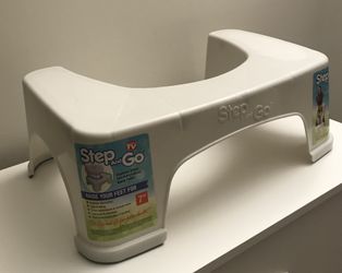 Step and Go 7 in. Toilet Potty Aid in White