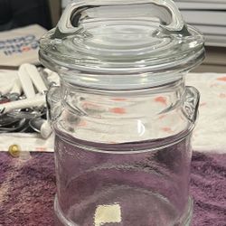 Vintage Glass Cookie Canister /cookie Jar 