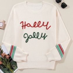 S-XL Holly Jolly Christmas Sweater