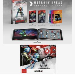Metroid Dread Special Edition Bundle with Amiibos & Pin Set (New/Mint)