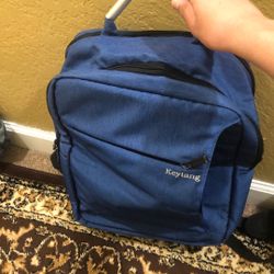 blue backpack