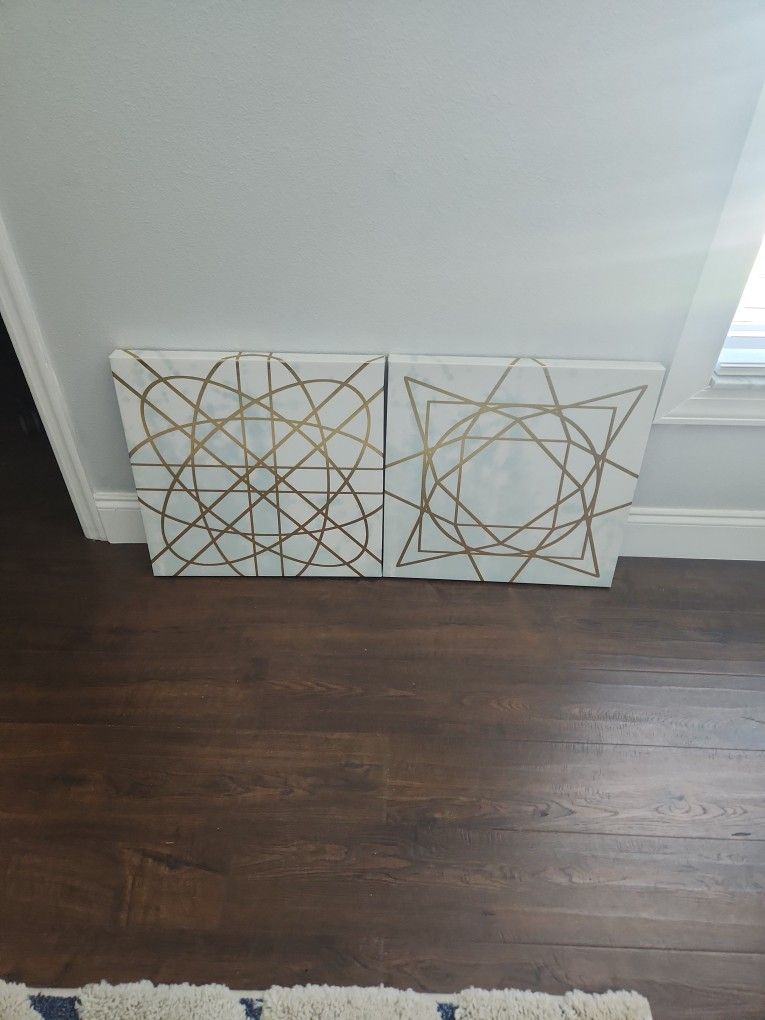 Canvas Art Set Dimensions 19.5 X 19.5 Each