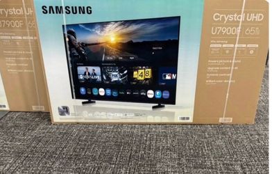 65 TV Samsung smart 4K HDTV $55 down on Financing free delivery six months warranty