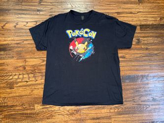 Vintage 90s Style Pokémon “Pokecon” TCG Trading Card Show Graphic T-Shirt Sz XL
