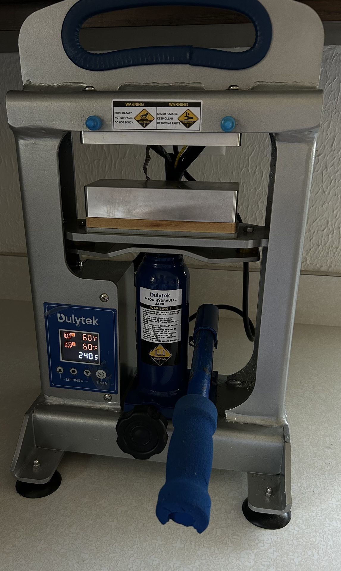 Rosin Press  7 Ton Hydraulic - Dulytek