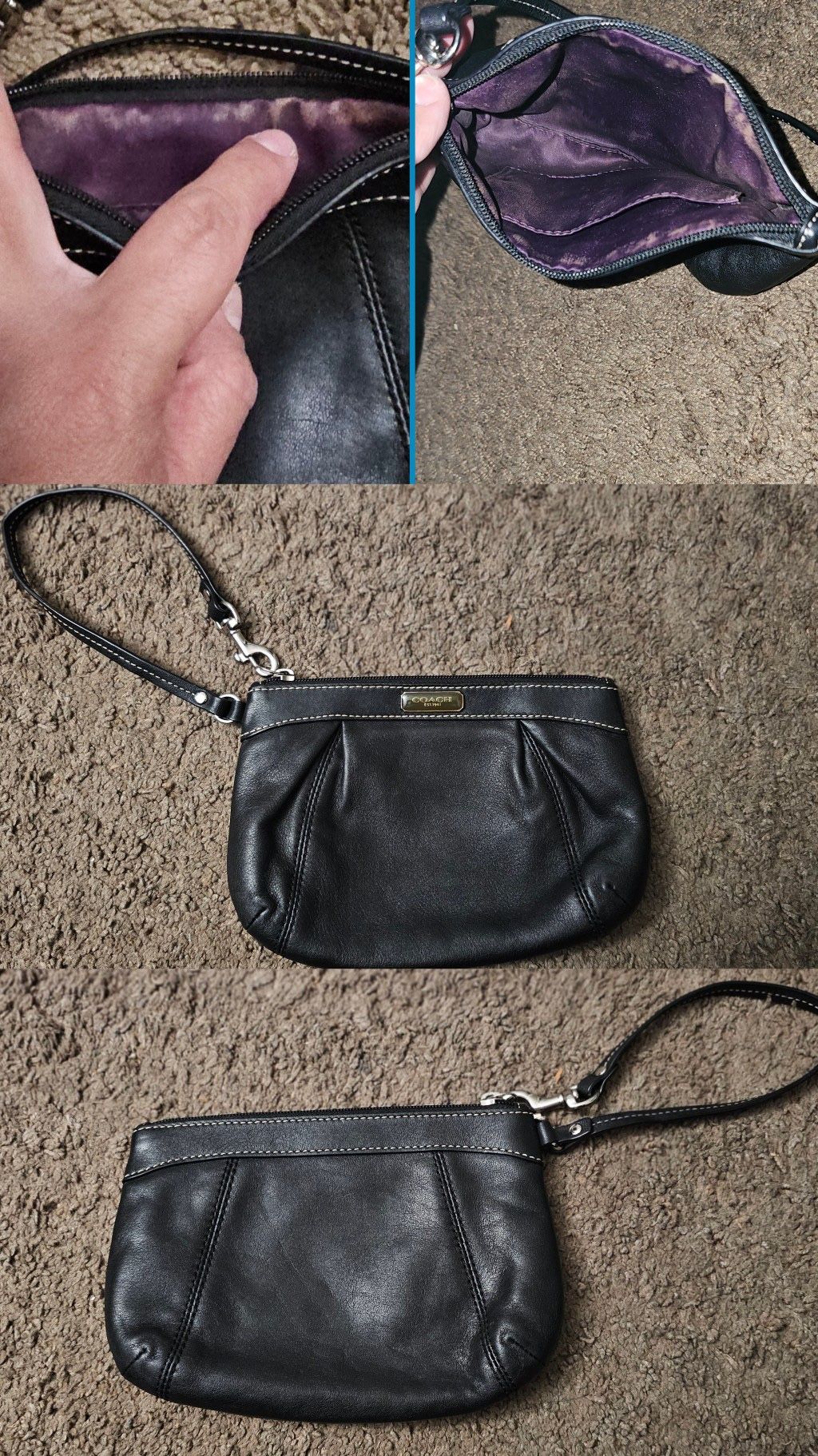 Coach wristlet small purse