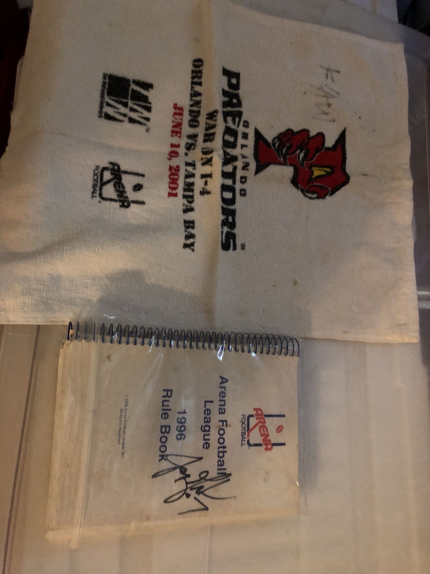 Autograph towel by the mascot claw make offer