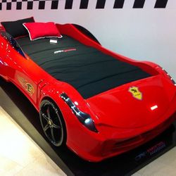 Ferrari 458 Bed Frame in a red finish