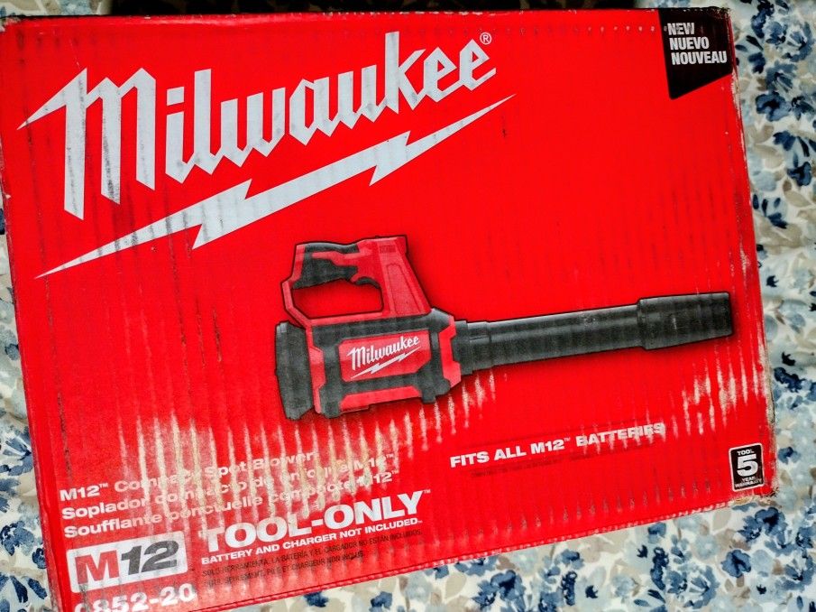 Milwaukee M12 Cordless Compact Spot Blower. $80