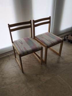 Two dinning chairs