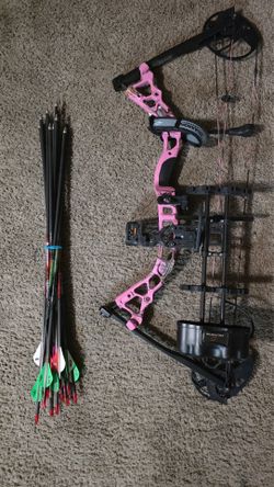 Pink Compound Bow and Arrows￼