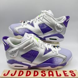 Nike Air Jordan 6 Retro NRG Low Golf US Open Silver Purple FD0205-055 Men’s Sizes New
