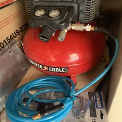 6 Gallon Compressor With Hose And Accessories 