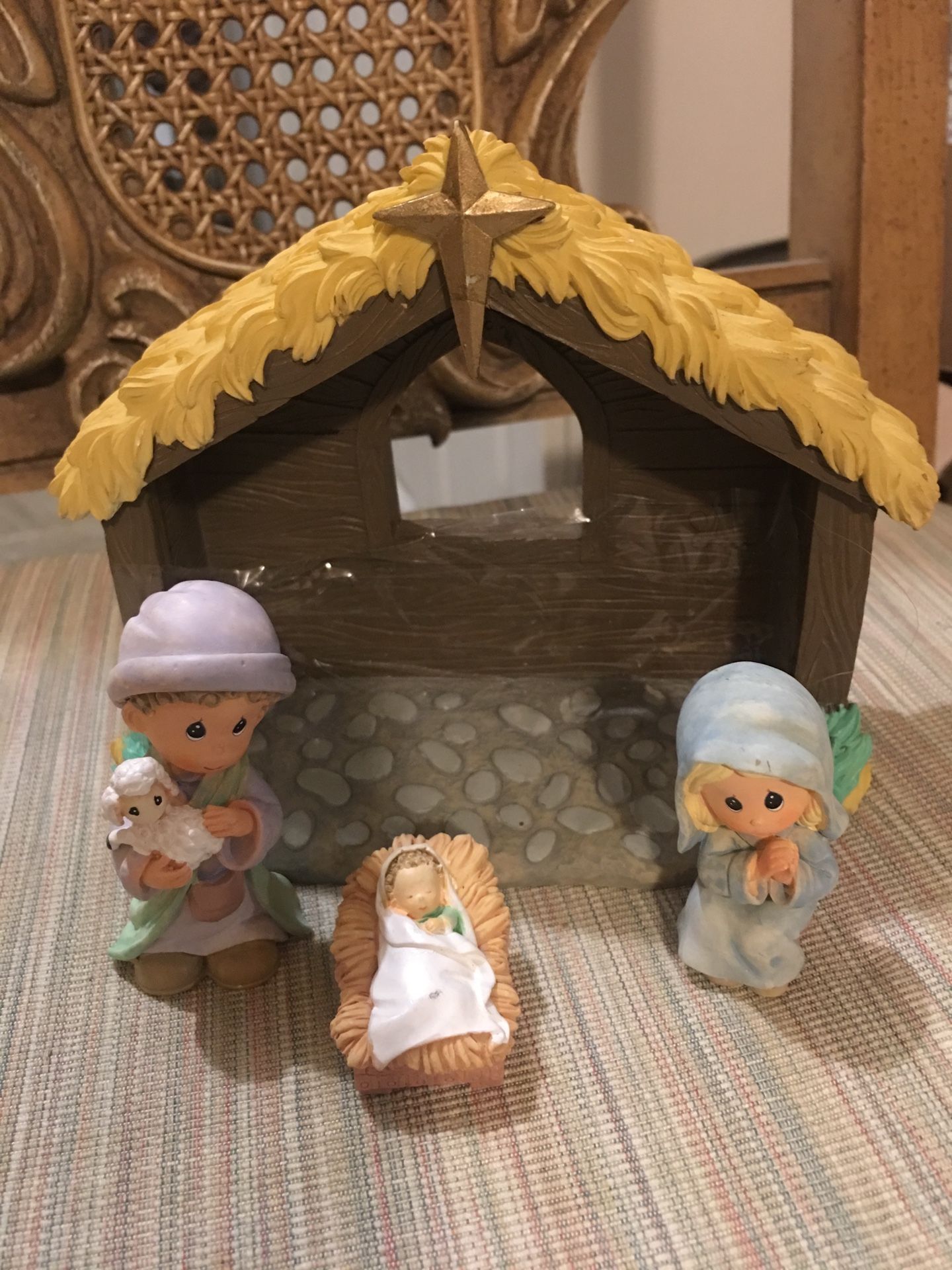 Precious moments nativity set porcelain